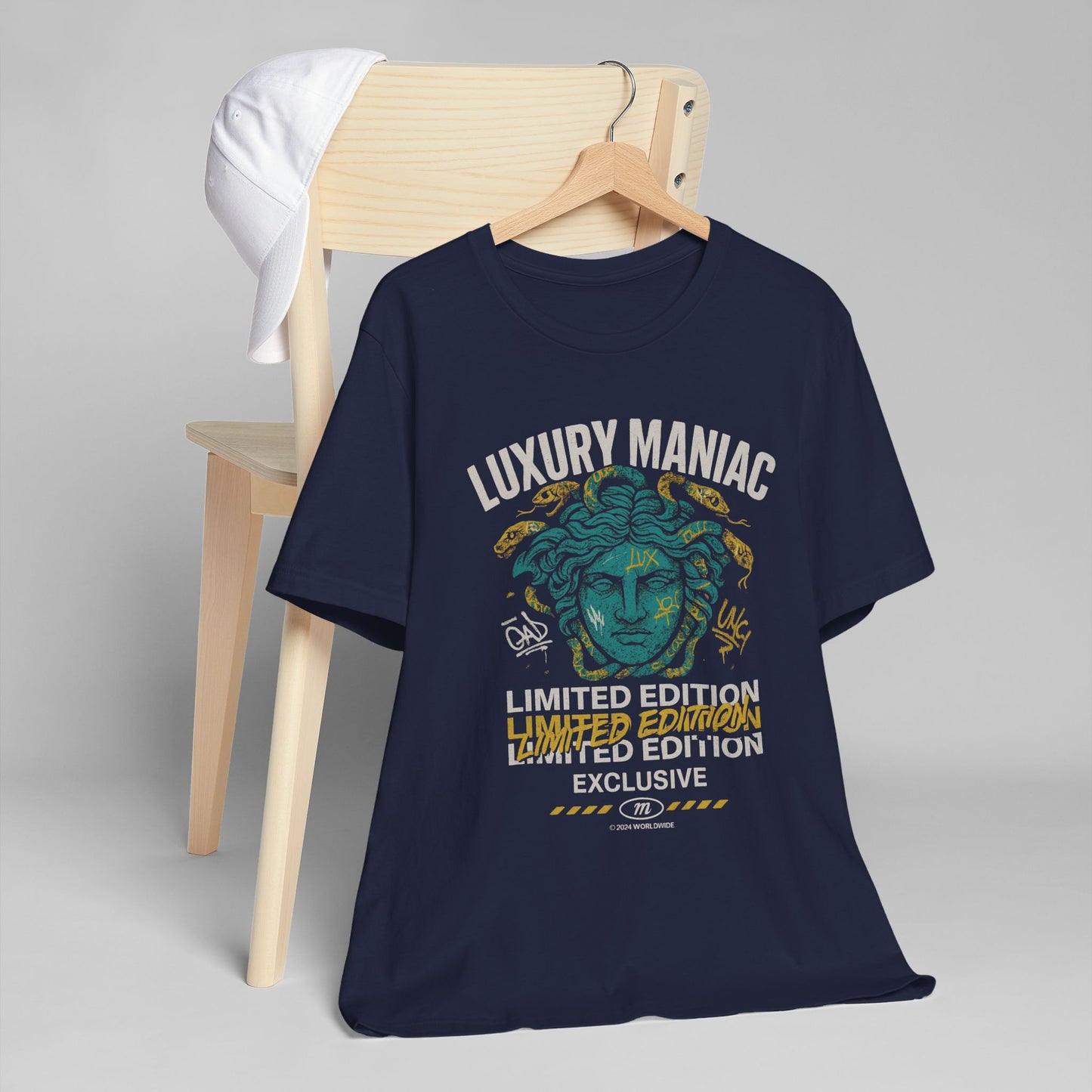 LuxuryManiac® Limited Edition Unisex Streetwear T-Shirt – Premium Urban Fashion Tee